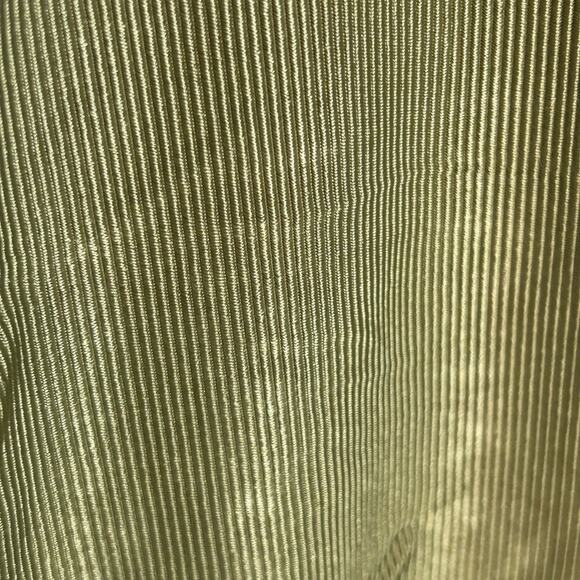 WeWoreWhat Chain High Rise Ribbed Green Leggings NWT Sz Medium Gold Chain Detail - Picture 10 of 15